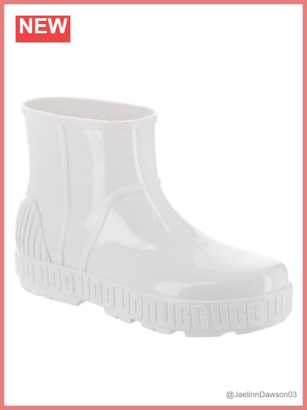 Waterproof Synthetic Ankle Rain Boot with Sheepskin Insole